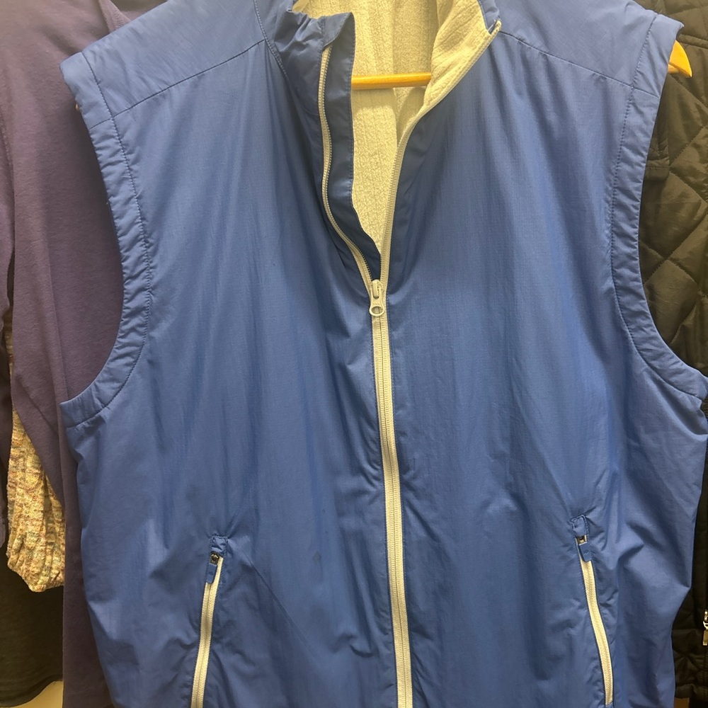 Southern Tide Blue and Gray Vest